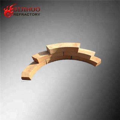 China Yellow Universal Arc of Circle Fire Clay Brick for High Temperature Applications for sale