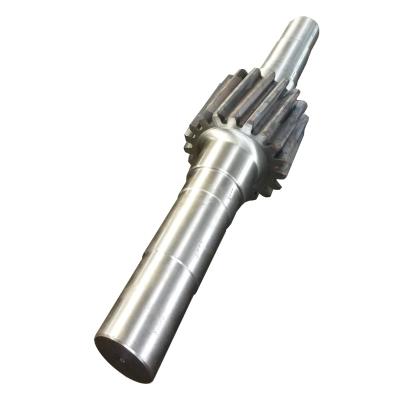 China Cement Kiln/Ball Mill Helical Gear Shaft Forging Precision With Input Rotary Internal High Speed ​​Spline Pinion High Quality Shaft for sale