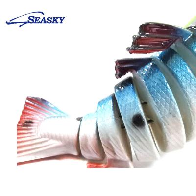 China Hot Selling ABS Seasky 47g Section Fish Fishing Hard Lure Bait Mininow ABS Body Wholewater Plant Artificial for sale