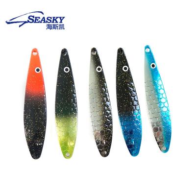 China Seasky 12.5g Brass Spoon Fishing Lure Bait Metal Lake For Rip Ocean Beach Saltwater Freshwater Plant for sale