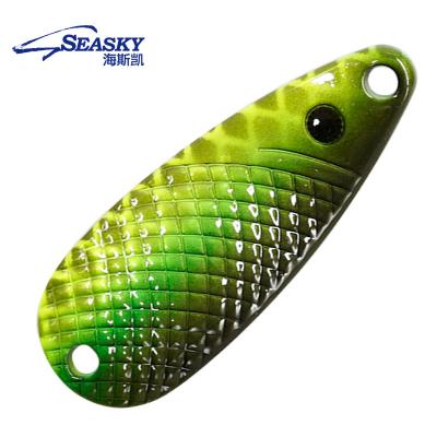 China Fishing lure Spoon Seasky hotsale 20g 59mm metal bait metal bait iron spoon colorful saltwater factory freshwater fishing OEM for sale