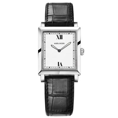 China Water Resistant Simple Retro Square Quartz Movement Luxury Women Watches Ladies Stainless Steel Quartz Watch for sale