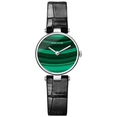 China Water Resistant Ladies Waterproof Watches Women Quartz Movement Watch With Malachite Dial for sale