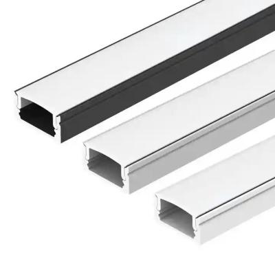 China Surface Aluminum LED Profile U shape led aluminum strip With spots free led light aluminum profile for Surface mount Extruded aluminum profile for sale