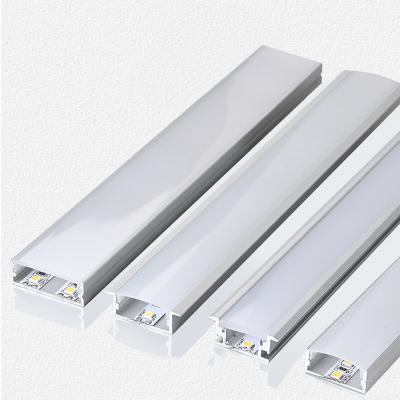 China Surface Aluminum LED Profile Special Designed nosing edged aluminum profile for cinema staircase light with white or black color Perfil de aluminio for sale