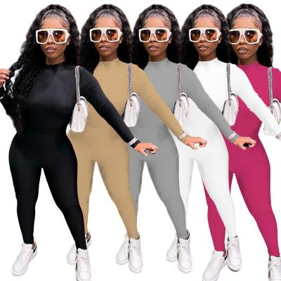 China QUICK DRY Women Sweat Suit Solid Color Fitness Sports Wear 2 Piece Long Sleeve Tops And Pants Sweatsuit Set for sale