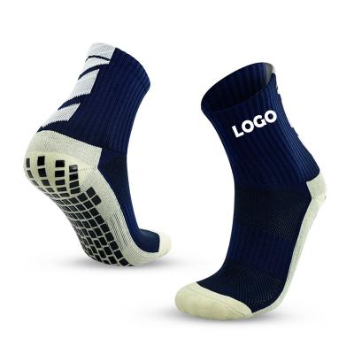 China China Direct Selling Breathable Cheap Slip Rebound Anti Bumps Football Grip Socks Custom Men Stain Socks for sale