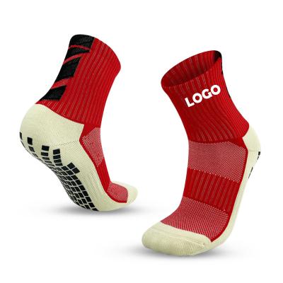 China Breathable Adults Custom Running Compression Wear Resistant Football Boots Non Slip Mens Football Socks for sale