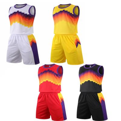 China Latest Breathable Sportswear Wholesale Basketball Tank Tops Mens Shorts Modern Design for sale