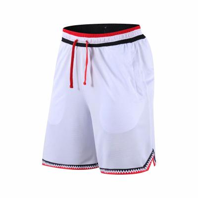 China Custom Made China Direct Selling Mens Shorts Antibacterial Logo Mesh Basketball Shorts With Zipper Pockets for sale