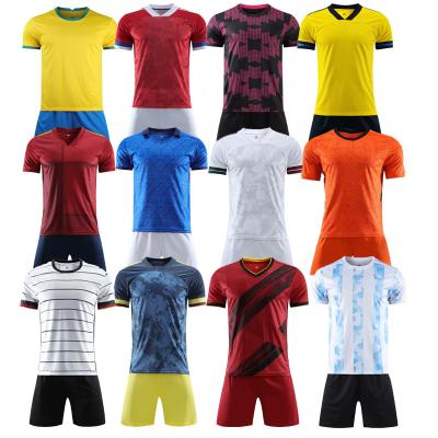 China Comfortable sublimation soccer jersey uniforms 2021 2022 national soccer jersey football wear sets for sale