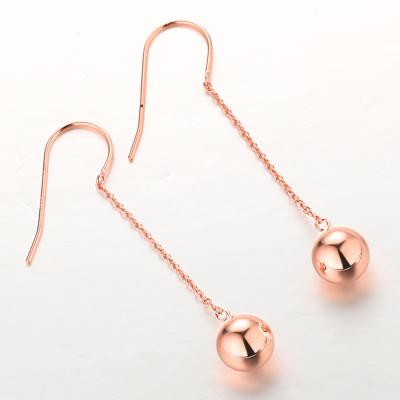 China Europe And America Stud 925 Silver Studs Necklace With Women Rose Gold Earrings for sale