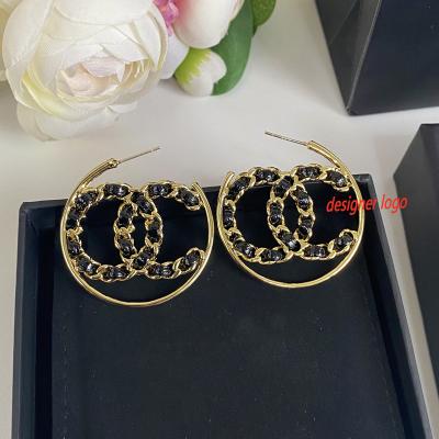 China FASHIONABLE wholesale designer gold plated luxury goods earrings inspired hot selling jewelry for sale