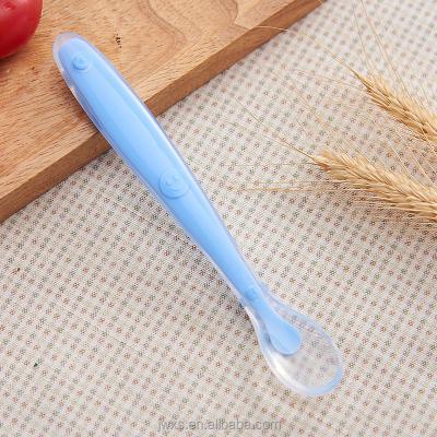 China Food Grade BPA Free Silicone Baby Feeding Spoon,Reusable Healthy Wholesale Spoon Logo Custom for sale