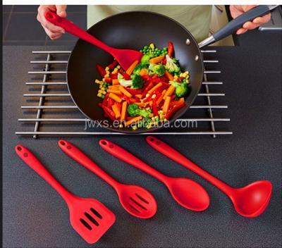 China Sustainable Colorful Kitchen Utensil Set - 5 Best Kitchen Utensils - Silicone Cooking Kit for sale