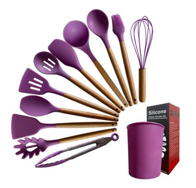 China Viable Silicone Cookware Set Colorful 12PCS Kitchenware Set Kitchen Accessories Set for sale