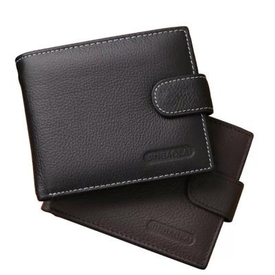 China Anti-Theft blank custom wallets men leather wallet for sale