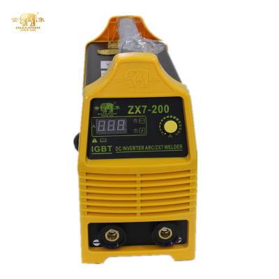 China Muttahida Majlis-e-Amal ZX7 200 ELEPHANT Single Phase DC Inverter PORTABLE GOLD Arc Welding Machine Manual Metal Arc Welder zu verkaufen