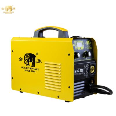 China ELEPHANT MIG 250 MIG Welders PORTABLE Low Alloy Steel CO2 Inverter GOLD Small MIG Welding Machine zu verkaufen