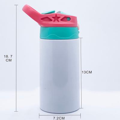 China Viable 350ml DIY Sublimation Tumbler Kids Straight Non-Tapered Kids All Straight Sublimation Blanks Kids Water Bottle for sale