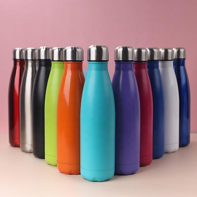 China Sustainable Hot New Coke Cola Bottle Thermos Vacuum Flasks Stainless Steel Outdoor Sports Travel Drinking Water Bottles With Custom Logo for sale