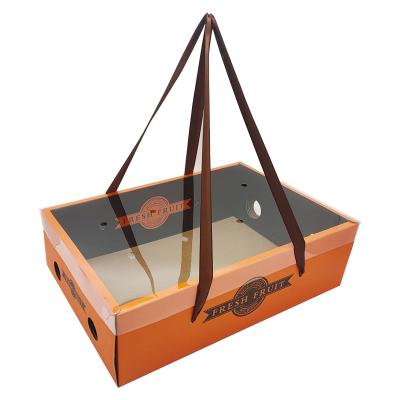 China Wholesale Custom Clear Cover Box Fresh Fruit Independent Corrugated Gift Box High Quality Recyclable for sale