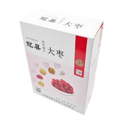 China Low Price Recyclable Custom Corrugated Box Foldable Packaging Mailbox Is Suitable For Dried Fruits for sale