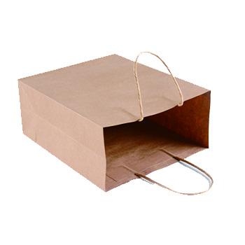 China Recyclable Hand Strap Kraft Paper Shopping Bag Packaging Bag Customized Special Size for sale