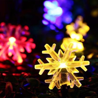 China Battery Operated Led Snow Decor String Fairy Lights 10led 20led 50led Light String for sale