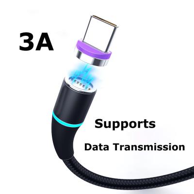 China 3A With Data Transmission Wholesale Fast Charging 3A USB C 3.1 Magnetic Fast Charging Data Cable for sale