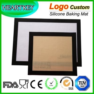 China Custom New Design Long Use Time Large Size Silicone Baking Mat with Fiberglass for sale