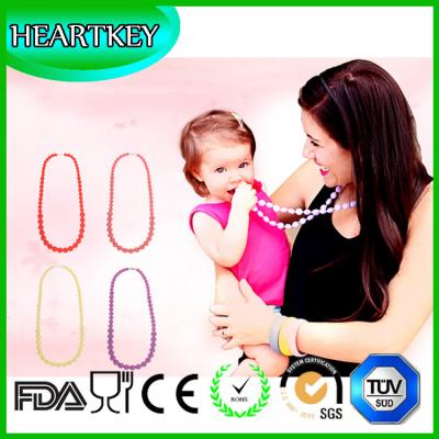 China High Quality Silicone Teething Necklace for Mom to Wear! Great Baby Teething Toy for sale