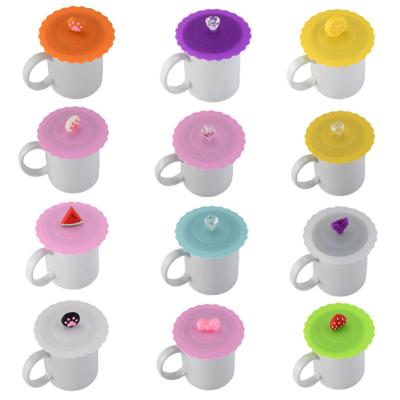 China Style Custom Non-spill Coffee Cup Lids, Good Sealing Spill Stopper Silicone Coffee Cup Lids for sale