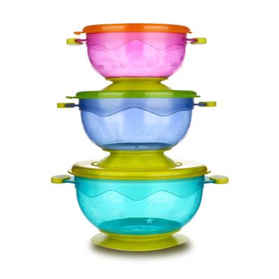 China FDA approved non-slip spill proof snack baby suction bowl for sale