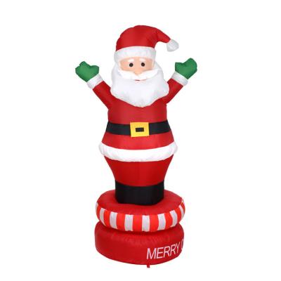 China Christmas Inflatable Snowman Airblown Santa 6 FT LED Lighted Decoration for sale