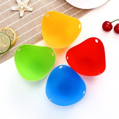 China Colorful Mini Food Grade Perfect Microwave Silicone Egg poacher for sale