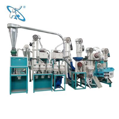 China Small Scale Maize Corn Grit Milling Grain Machine Grain Processing Line for sale