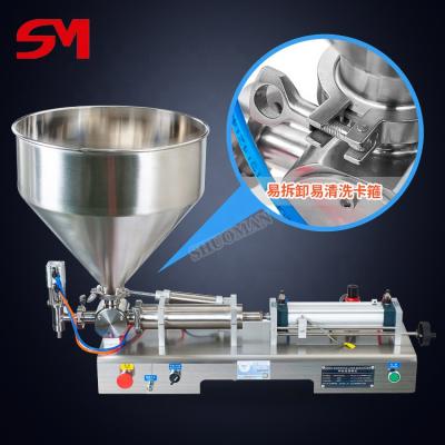 China Full Pneumatic Food Fat Cream Filling Machine With Heater And Mixer for sale