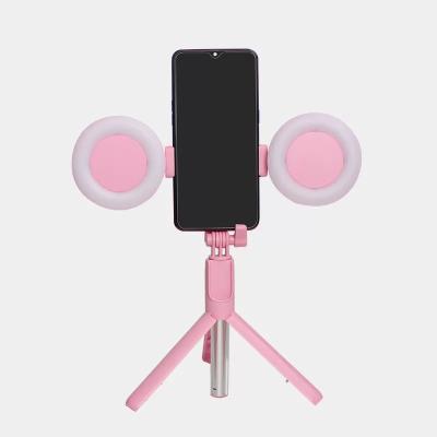 China Plastic Double-light Selfie Paste Live Streaming To Fill Light Selfie To Paste Self Portrait Retouched To Fill Light Wireless Fill Light for sale