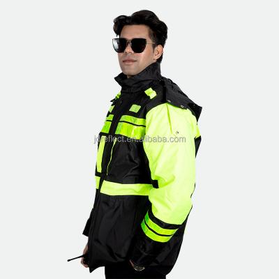 China Black Reflective Safety Vest Company Fluorescent Work Class 2 Safety Vest Pockets Custom Color High Reflective Customized Logo for sale