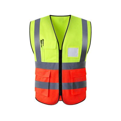 China Factory Price Top High Visibility Safety Reflective Vest Stitching Safety Reflective Vest for sale