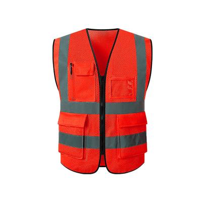 China High Reflective Reflective Tape Mesh Fabric Construction Security Safety Vest Jacket Invest Reflective Clothing for sale