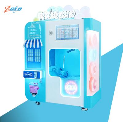 China low cost & 2022 high prifit automatic commercial cotton candy making machine automatic cotton candy floss vending machine for sale