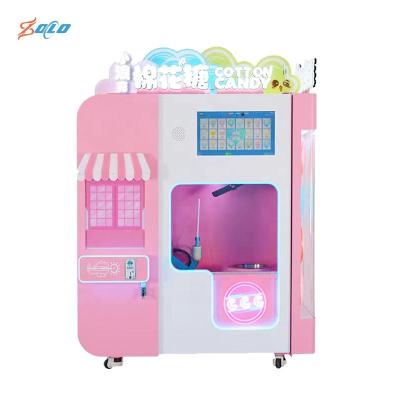 China low cost & high prifit factory fully automatic commercial sugar cotton candy sugar floss making individual making vending machine price for sale