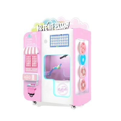 China low cost & high self Sugar Cotton Candy Machine Professional full automatic prifit making commercial automatic cotton candy floss vending machine for sale