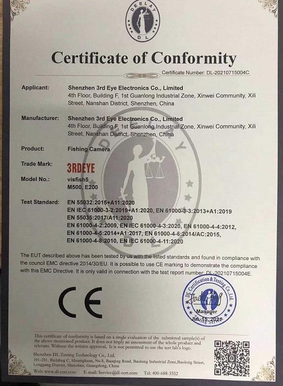 CE - Shenzhen 3rd Eye Electronics Co.,  Limited