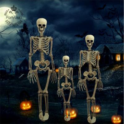 China ABS Plastic Halloween Skeleton Full Size Skeleton Prop Skull Hand Life Like Model Human Body Anatomy Festival Party Decoration for sale