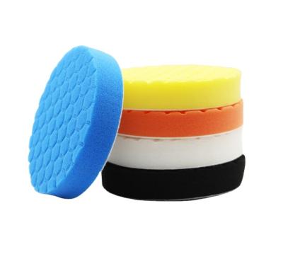 China Hexagon Round Sponge Car Body Soccer Football Wheel Polishing Pad For Auto Car Polishing Grinding 5 Pieces Kit 3 4 5 6 7 Inch for sale