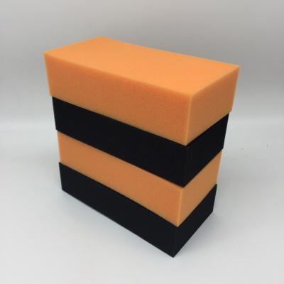 China Large Car Rectangle Black Furniture Cleaning Sponge Blocks Pads For Car Wash Care for sale