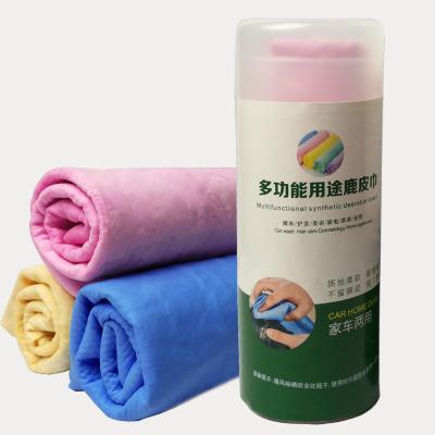 China PVA Quick Dry Quick Dry Synthetic Chamois Universal Cleaning Towel For Car Care Washing for sale